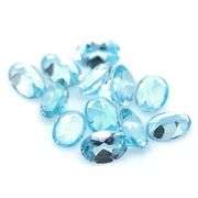 Matched! 12 piece 11.93ct full fire sky blue Topaz set