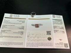 CERTIFIED 14K WHTE GOLD DIAMOND RING