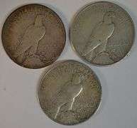Scarce 1934-S, 1935-P, & 1935-S Peace Silver Dollars