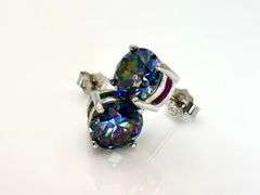 Beautiful 2 Ctw Russian Color Change Lab Created Alexandrite Earrings