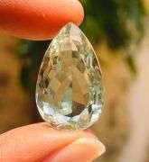 Very fine over 10 ctw unheated pearl shapr Prasiolite