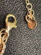 Rose Gold Plated 925 Sterling Silver Double Strand CZ Bracelet 8"