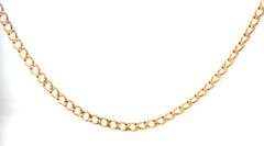 18kt Yellow gold Curb link chain necklace