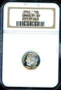 1964 Gem Cameo Proof Silver Roosevelt Dime in NGC Cameo PF69