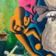 "Fish Phantom Frolic" by Mark Kostabi & Tadanori Yokoo