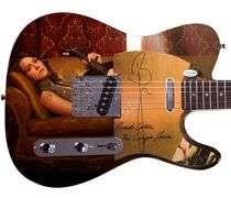 Belinda Carlisle The Go-Go’s Autographed Custom Graphics Guitar ACOA