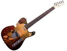 Belinda Carlisle The Go-Go’s Autographed Custom Graphics Guitar ACOA
