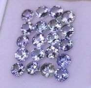 Substantial 6.06ct 20pc 4mm Tanzanite set