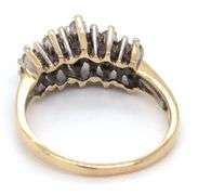 14kt Yellow gold diamond cluster ring