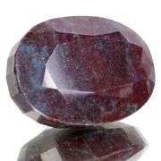 Huge 2180 Ct Certified Natural Untreated Ruby Kyanite Oval Cut Solitaire