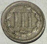 1871 Three Cent Nickel