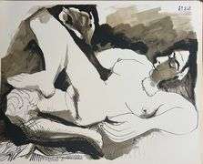 Picasso Au Baiser d'Avignon Lithograph from 1972 Portfolio