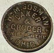 18631863 CWT W M Sosman Grocer Chillecothe Ohio