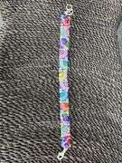 Original Handmade Mosaico Bracelet 8.5" 925 Sterling Silver Mexico Artistic Jewelry