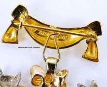 Vintage Sterling Disney Cinderella Pin and Castle Pendant