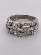 CERTIFIED PLATINUM AND DIAMOND RING