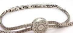 John Hardy classic chain pull through pave station bracelet