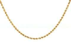 Useful 14k yellow gold Rope Necklace