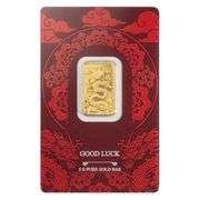 Pamp Suisse Good Luck 5g Gold Bar Yellow Dragon