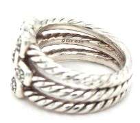 David Yurrman 3 row diamond Confetti ring