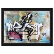 "Embracing the Moment" by Mark Kostabi