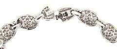 925 Sterling silver Gucci style cubic zirconia bracelet