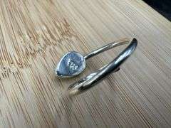 Sterling Silver 925 Titanium Coated Druzy Agate Crystal Stone Ring Adjustable Spoon Band