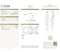 1.76ctw Princess and Round Diamond Straight Engagement Ring in Platinum