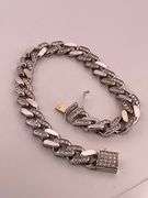 certified brand new men's diamond cuban link bracelet