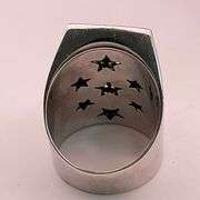 MEN'S CERTIFIED 18K WHITE GOLD DIAMOND RING