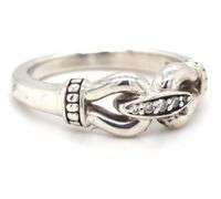 925 Sterling silver Lagos diamond Derby ring