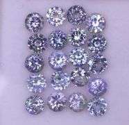 Substantial 6.06ct 20pc 4mm Tanzanite set