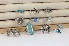 Sterling Silver .925 Curated Lot of 10 Rings Various Sizes & Styles