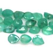 Bright emerald green 7.40ct 24pc Emerald set