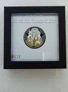 2021 Cook Islands Morgan & Peace Ultra High Relief Gilded Medal