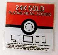 Pokémon 24K Gold Plating Sticker