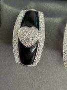 CERTIFIED 18K WHITE GOLD DIAMOND STUD EARRINGS