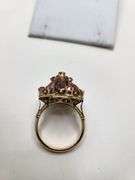 Extremely fine Antique Russian 18k gold ring hand made with  natural fine rubies