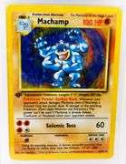 Pokémon 1999 1st Edition Machamp-Holo Card, Mint 9