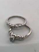 CERTIFIED PLATINUM AND DIAMOND WEDDING SET