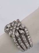 CERTIFIED 18K WHITE GOLD DIAMOND RING / BAND