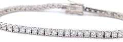 925 Sterling silver round brilliant cut cubic zirconia tennis bracelet