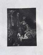 Extremely Rare and Collectible Antique Etching After Rembrandt, c. 1880