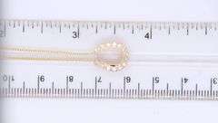 14kt Yellow Gold Diamond Horse Shoe Pendant