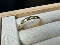 10k 3mm Yellow Gold Wedding Band Size 10