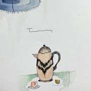 "Untitled" by Itzchak Tarkay (1935-2012)