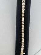 CERTIFIED 12.00 CARATS NATURAL DIAMONDS TENNIS BRACELET , 14K GOLD