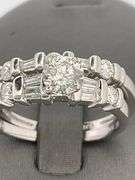 CERTIFIED PLATINUM AND DIAMOND WEDDING SET