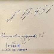 "Pickpockets, Ecolier, September 7, 1962" by Erte (1892-1990)