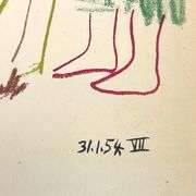 "La Comedie Humaine 31.1.54-VII" by Pablo Picasso (1881-1973)